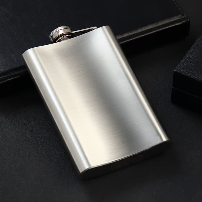 Фляжка «Напиток настоящего мужика», 270 мл, серебристая