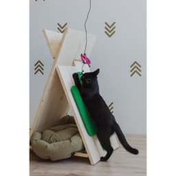 Дразнилка «Бабочка», с перьями, цвет МИКС