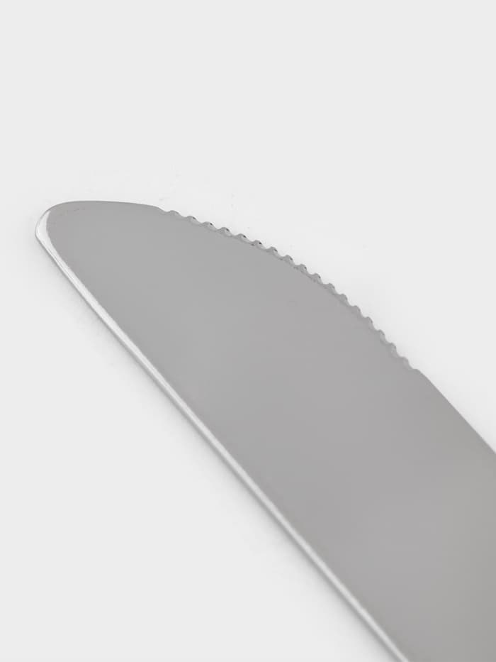 Нож детский столовый «Колобок», h=17 см, толщина 1.5 мм, цвет серебряный