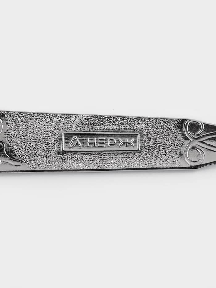 Нож детский столовый «Колобок», h=17 см, толщина 1.5 мм, цвет серебряный