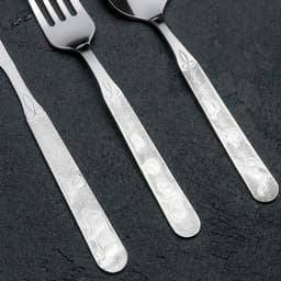 Набор столовых приборов «Топтыжка», 4 предмета, толщина 1.5 мм