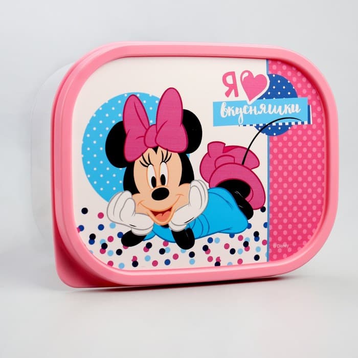 Ланч-бокс прямоугольный детский, «Я люблю вкусняшки», 500 мл