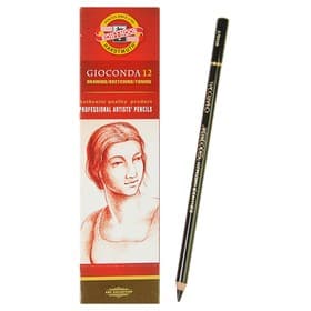 Уголь для рисования в карандаше 4.2 мм Koh-I-Noor GIOCONDA 8810/2, Charcoal 4.2, средний (искусственный)