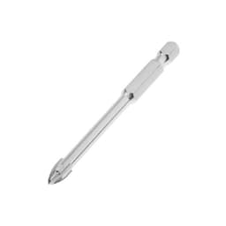 Сверло по керамике твердосплавное ТУНДРА, крестовый наконечник, шестигр. хвостовик, 6 мм