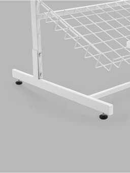 Стойка прикассовая, 65×34×186 см, 6 корзин, белая