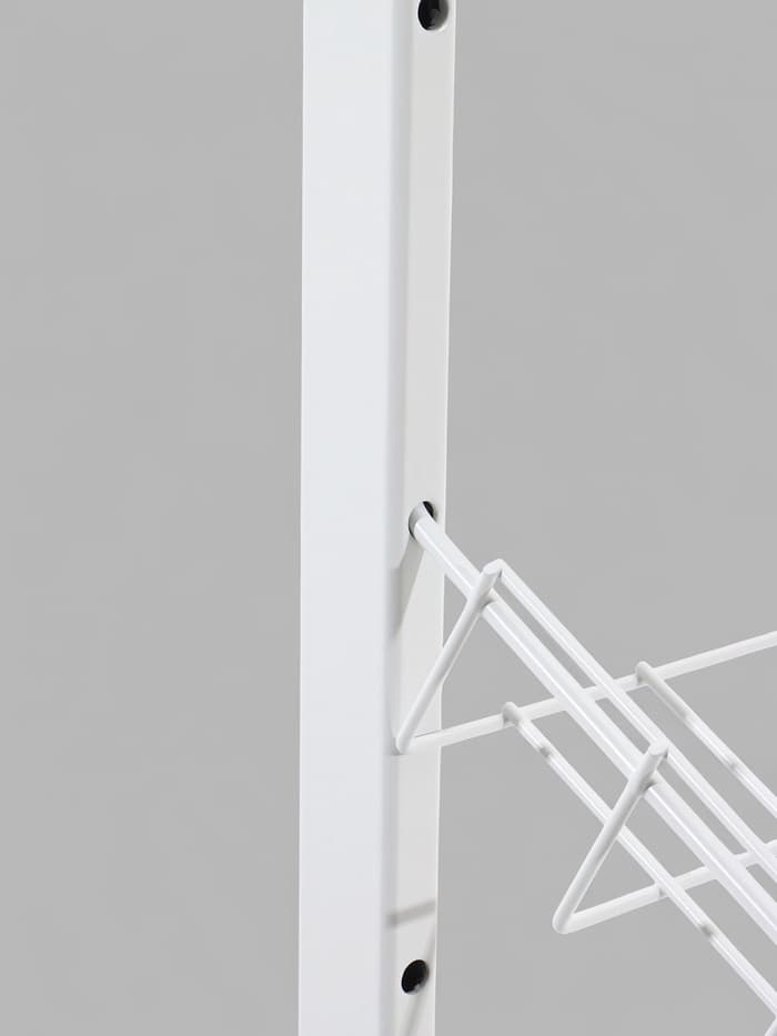 Стойка прикассовая, 65×34×186 см, 6 корзин, белая