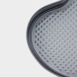 Форма для выпечки Доляна «Элин. Сердце», 28.5×25.5×6.6 см, разъёмная, антипригарное покрытие, серая