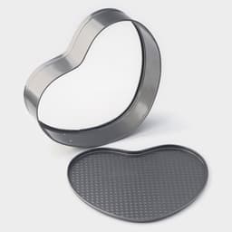 Форма для выпечки Доляна «Элин. Сердце», 28.5×25.5×6.6 см, разъёмная, антипригарное покрытие, серая