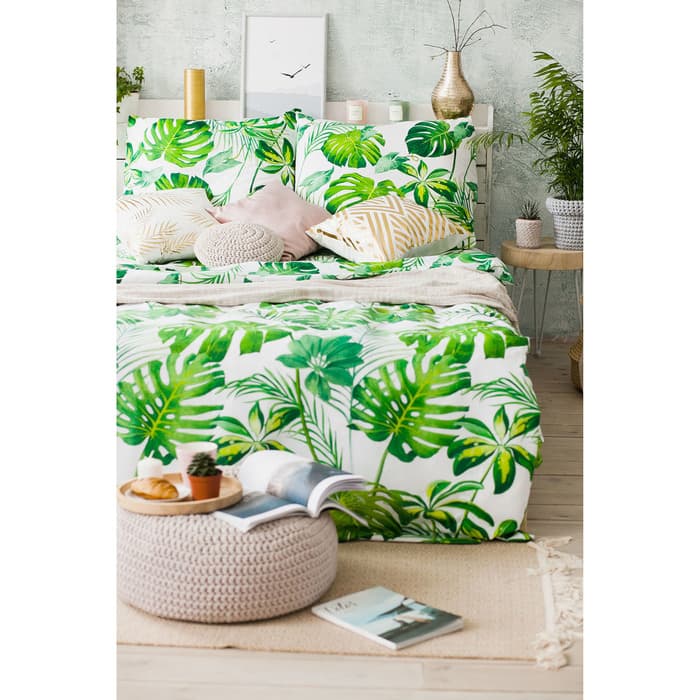 Постельное бельё дуэт «Этель. Монстера», поплин