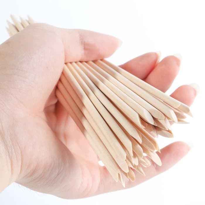 Апельсиновые палочки для маникюра, 15 см, 100 шт.