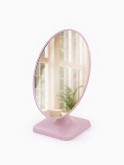Зеркало настольное, овальное, 15×23 см, (14.3×20 см), МИКС