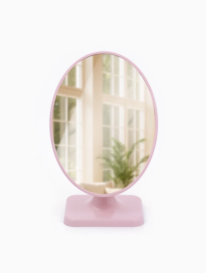 Зеркало настольное, овальное, 15×23 см, (14.3×20 см), МИКС