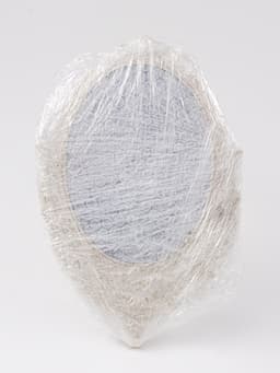 Зеркало декоративное, двустороннее, настольное, 19.5×33.5 см, (13.5×18.5 см), бежевое