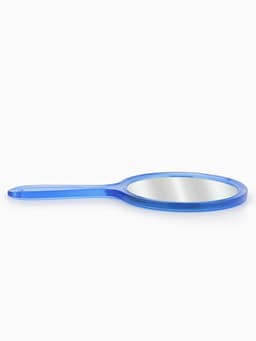 Зеркало с ручкой, двустороннее, с увеличением х2, 11.5×21 см, (d=10 см), МИКС
