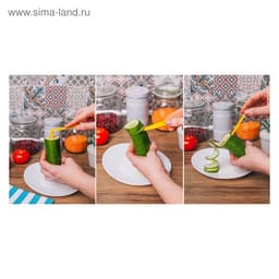 Овощерезка спиралью Доляна «Буратино», 10.5 см, МИКС