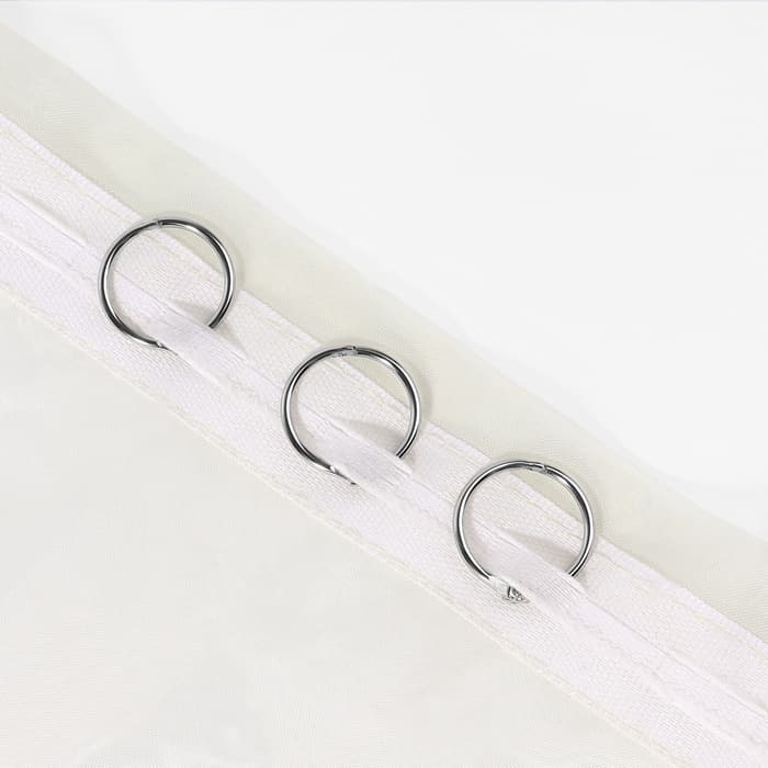 Кольцо для карниза, разъёмное, d=20/24 мм, 10 шт., цвет серебряный