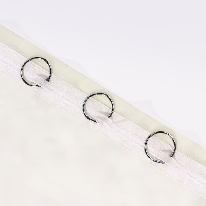 Кольцо для карниза, разъёмное, d = 26/30 мм, 10 шт., цвет серебряный