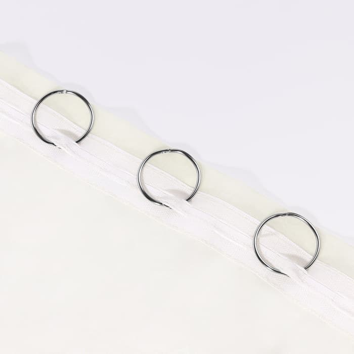 Кольцо для карниза, разъёмное, d = 28/33 мм, 10 шт., цвет серебряный