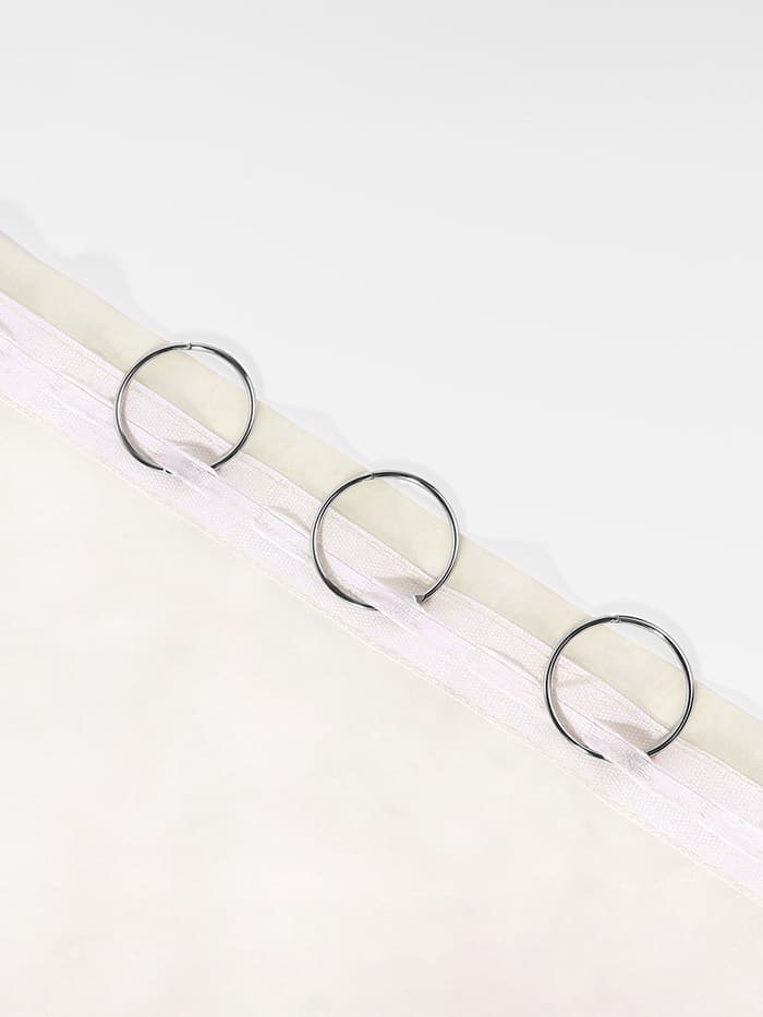 Кольцо для карниза, разъёмное, d=35/38 мм, 10 шт., цвет серебряный