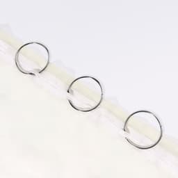 Кольцо для карниза, разъёмное, d=50/56 мм, 10 шт., цвет серебряный