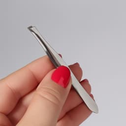 Пинцет скошенный, узкий, 8.5 см