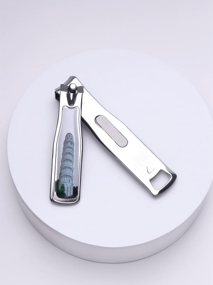 Кусачки - книпсер педикюрные, с пилкой, 7.5 см, МИКС