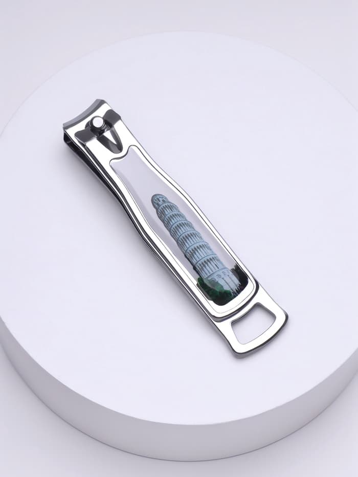 Кусачки - книпсер педикюрные, с пилкой, 7.5 см, МИКС