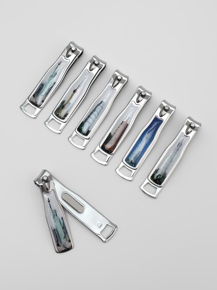 Кусачки - книпсер педикюрные, с пилкой, 7.5 см, МИКС