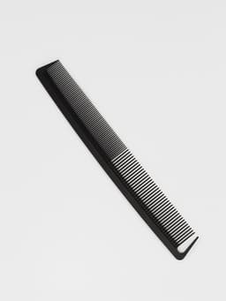 Расчёска антистатическая, комбинированная, карбон, 22.7×3.2 (±1) см, чёрная