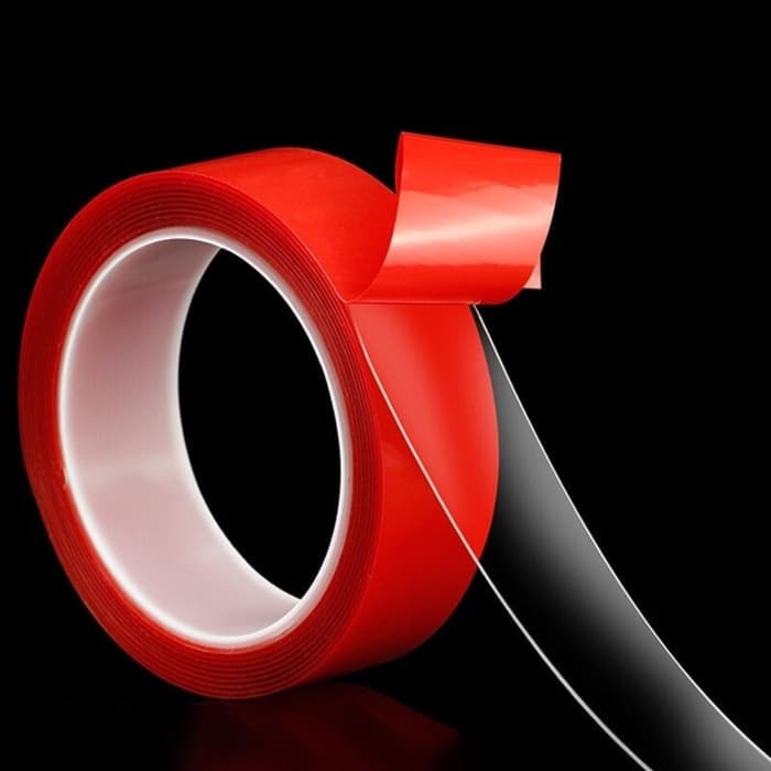 Клейкая лента TORSO, прозрачная, двусторонняя, акриловая, 8 мм × 5 м