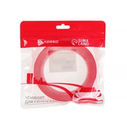 Клейкая лента TORSO, прозрачная, двусторонняя, акриловая, 15 мм × 5 м