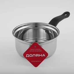Сотейник Доляна «Индия», 900 мл, d=15.5 см, пластиковая ручка, нержавеющая сталь