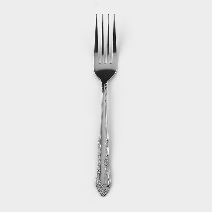 Вилка столовая Доляна «Соня», длина 18 см, толщина 1.2 мм, серебристая