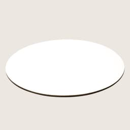 Подложка для торта усиленная, 28 см, золото - белый, 3.2 мм