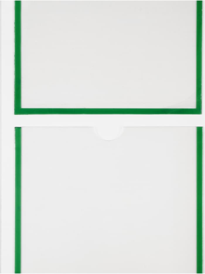 Информационный стенд «Информация» 4 кармана (3 плоских А4, 1 объемный А4), цвет зелёный