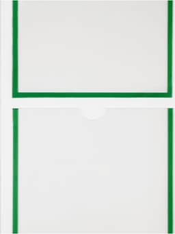 Информационный стенд «Информация» 4 кармана (3 плоских А4, 1 объемный А4), цвет зелёный