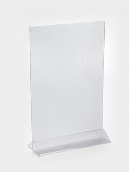 Двухсторонняя подставка А4, оргстекло 1 мм, 21×8.5×32.8 см