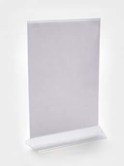 Двухсторонняя подставка А4, оргстекло 1 мм, 21×8.5×32.8 см