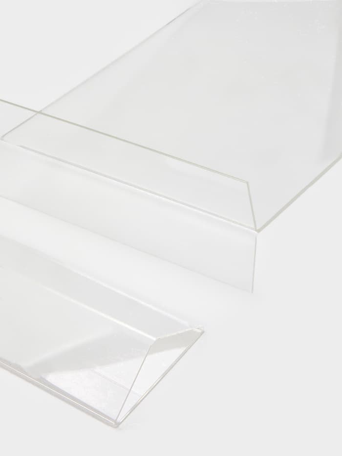 Двухсторонняя подставка А4, оргстекло 1 мм, 21×8.5×32.8 см