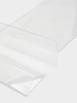 Двухсторонняя подставка А4, оргстекло 1 мм, 21×8.5×32.8 см