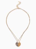 Кулоны парные на цепочке «Неразлучники. Лучшие друзья», L=45 см, набор 2 шт. цвет серебро, золото