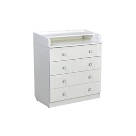 Комод пеленальный детский 804 «Фея 1580», 80×47×92 см, 4 ящика, белый