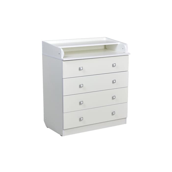 Комод пеленальный детский 804 «Фея 1580», 80×47×92 см, 4 ящика, белый
