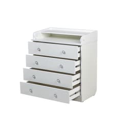 Комод пеленальный детский 804 «Фея 1580», 80×47×92 см, 4 ящика, белый