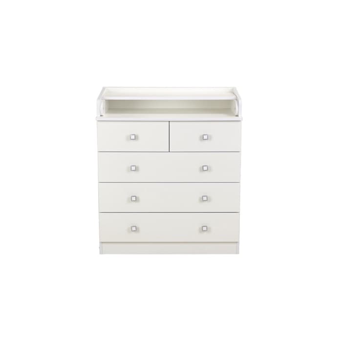 Комод пеленальный детский 804 «Фея 1780», 80×47×93 см, 5 ящиков, белый