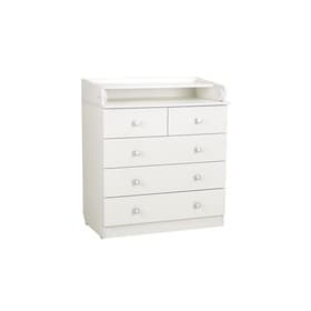 Комод пеленальный детский 804 «Фея 1780», 80×47×93 см, 5 ящиков, белый