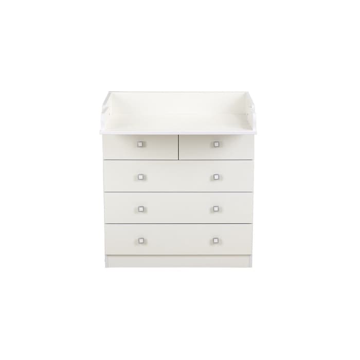 Комод пеленальный детский 804 «Фея 1780», 80×47×93 см, 5 ящиков, белый