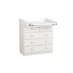 Комод пеленальный детский 804 «Фея 1780», 80×47×93 см, 5 ящиков, белый