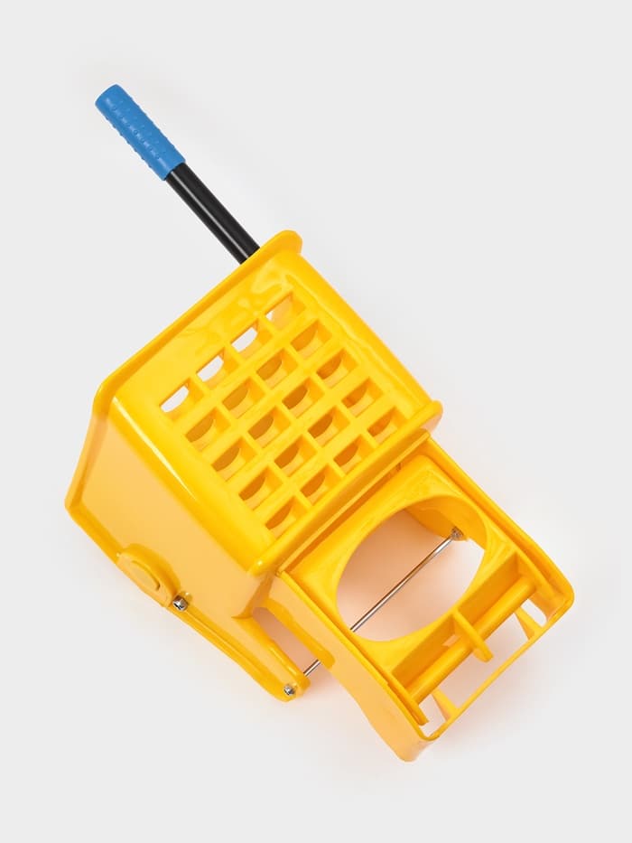 Тележка для уборки с отжимом и ведром, двухведерная, 46 л, на колёсах