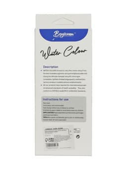 Краски акварельные, 12 цветов, в пластиковой тубе, 9 мл, в картонной коробке